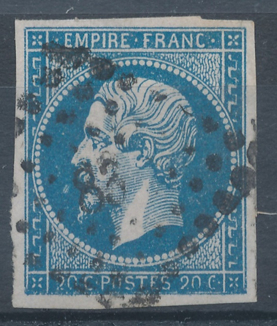 N°14 VARIETE NUANCE ET OBLITERATION. - 1853-1860 Napoléon III