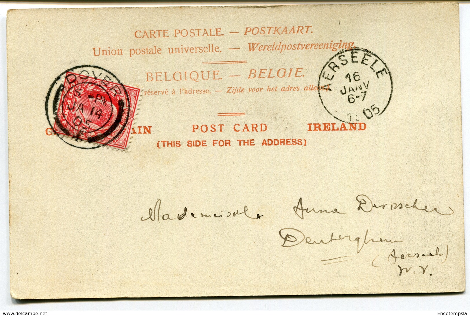 CPA - Carte Postale Signée Par HENRI BAELS - Royaume Uni - Birdslye View- 1905 ( HB10902) - Dover