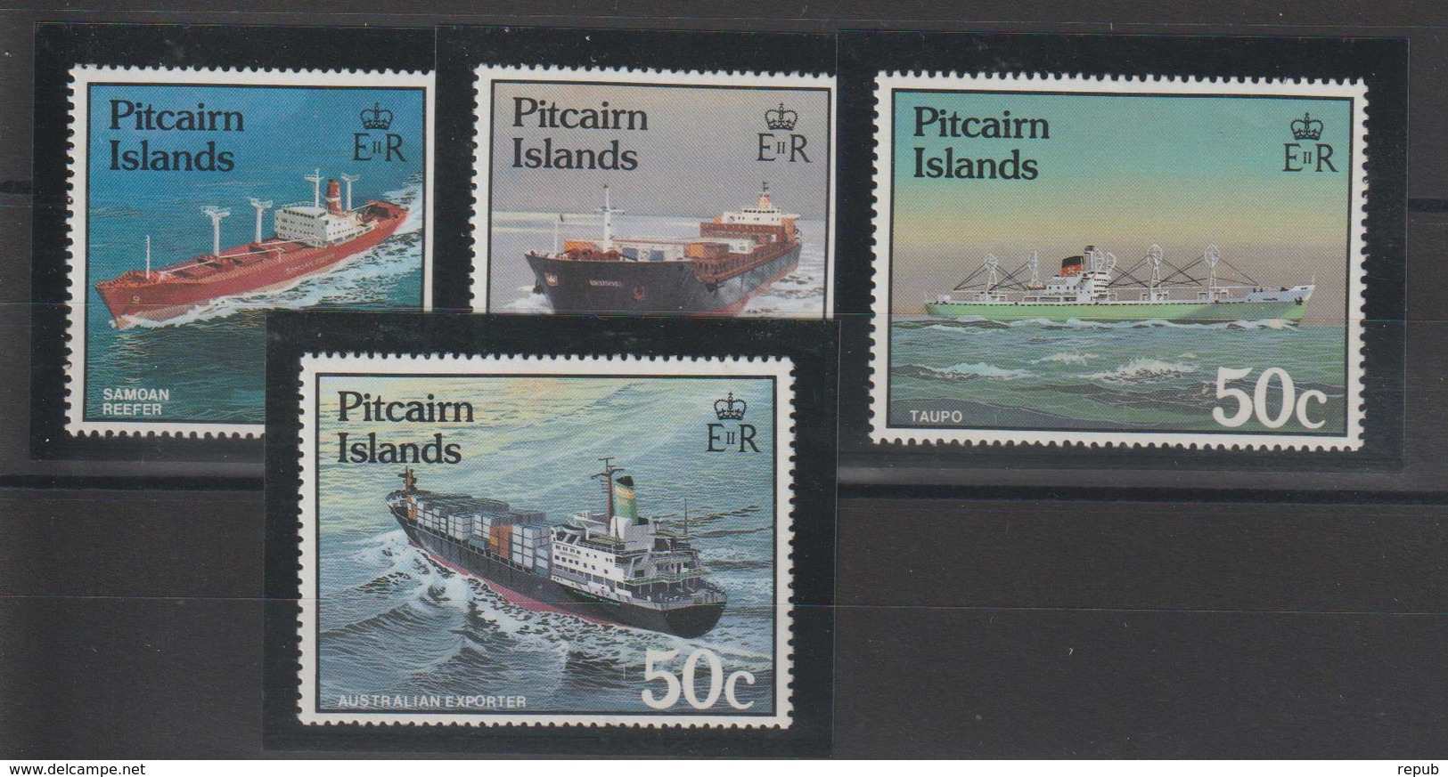 Pitcairn 1987 Bateaux 279-282 4 Val ** MNH - Pitcairn Islands