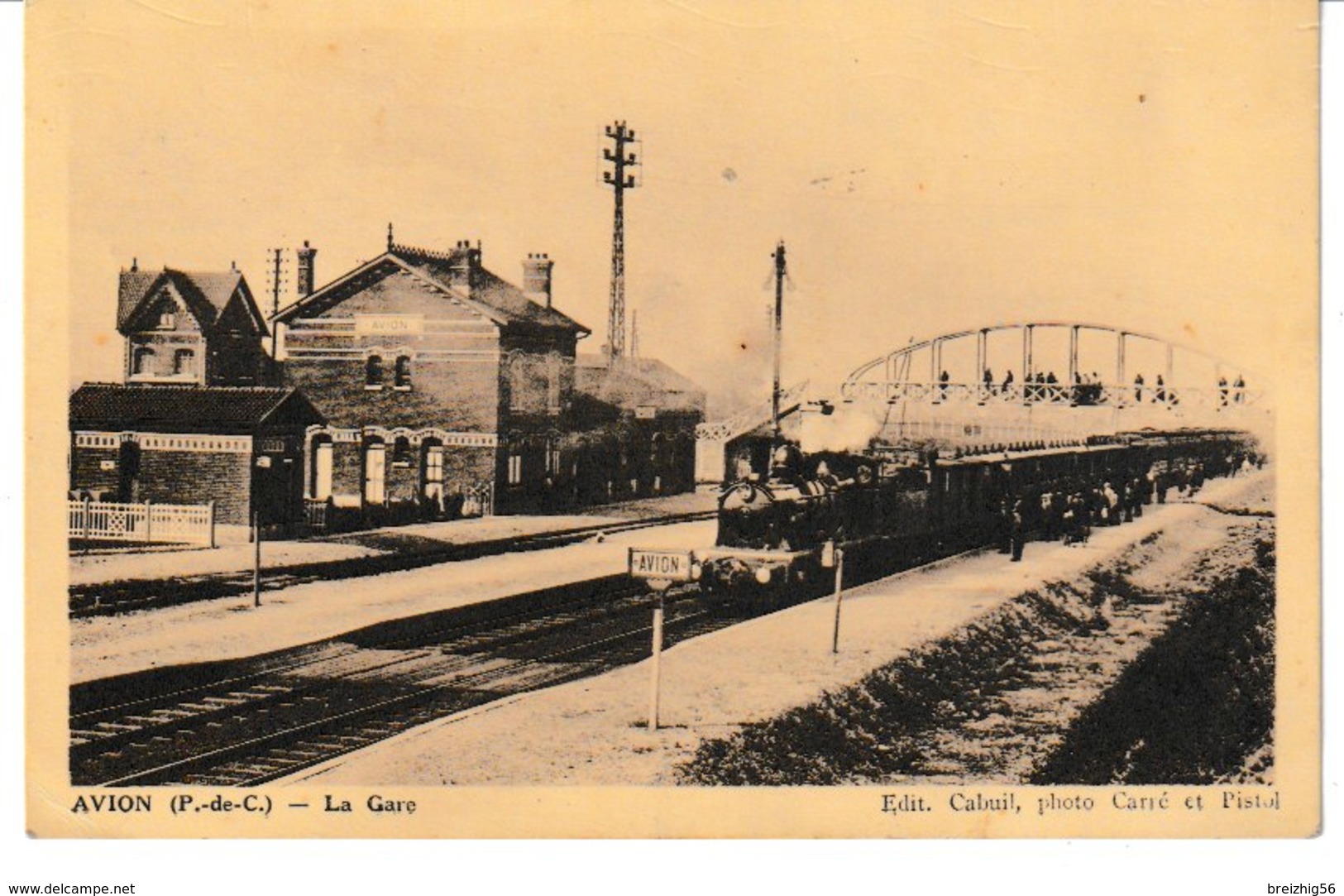 Pas De Calais AVION La Gare Vue Intérieure (train) - Avion