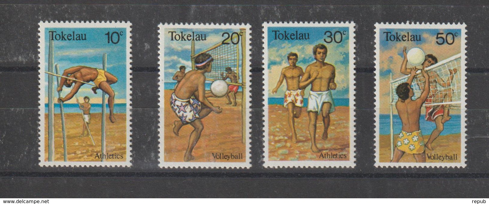 Tokelau 1981 Sports 77-80 4 Val ** MNH - Tokelau