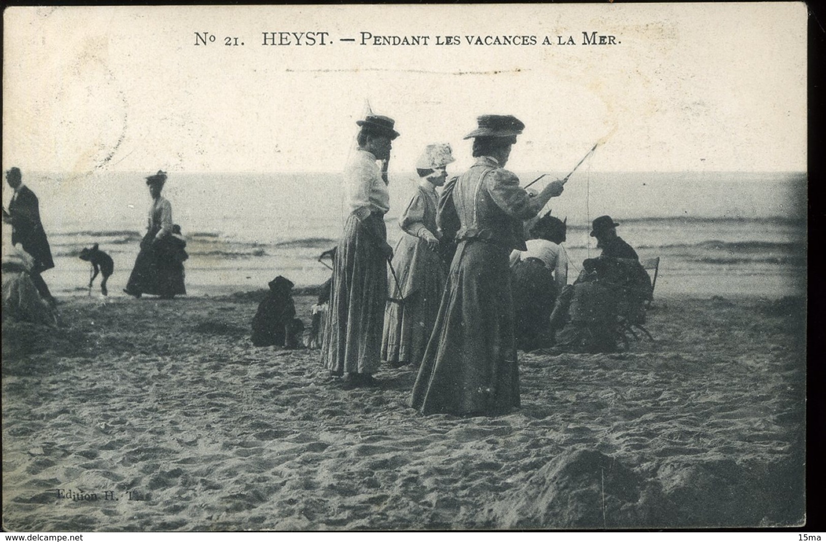 Heyst Sur Mer Pendant Les Vacances à La Mer 21 1908 - Knokke