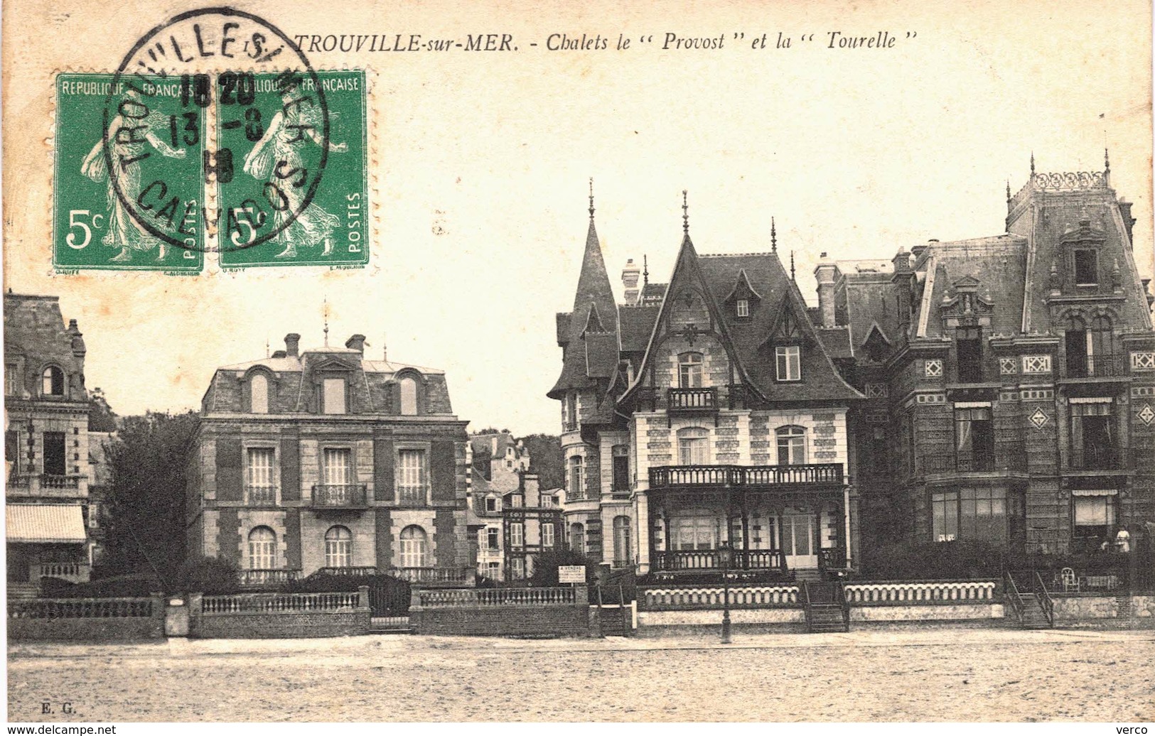 Carte POSTALE  Ancienne De  TROUVILLE - Chalets "Le Provost" & "La Tourelle" - Trouville