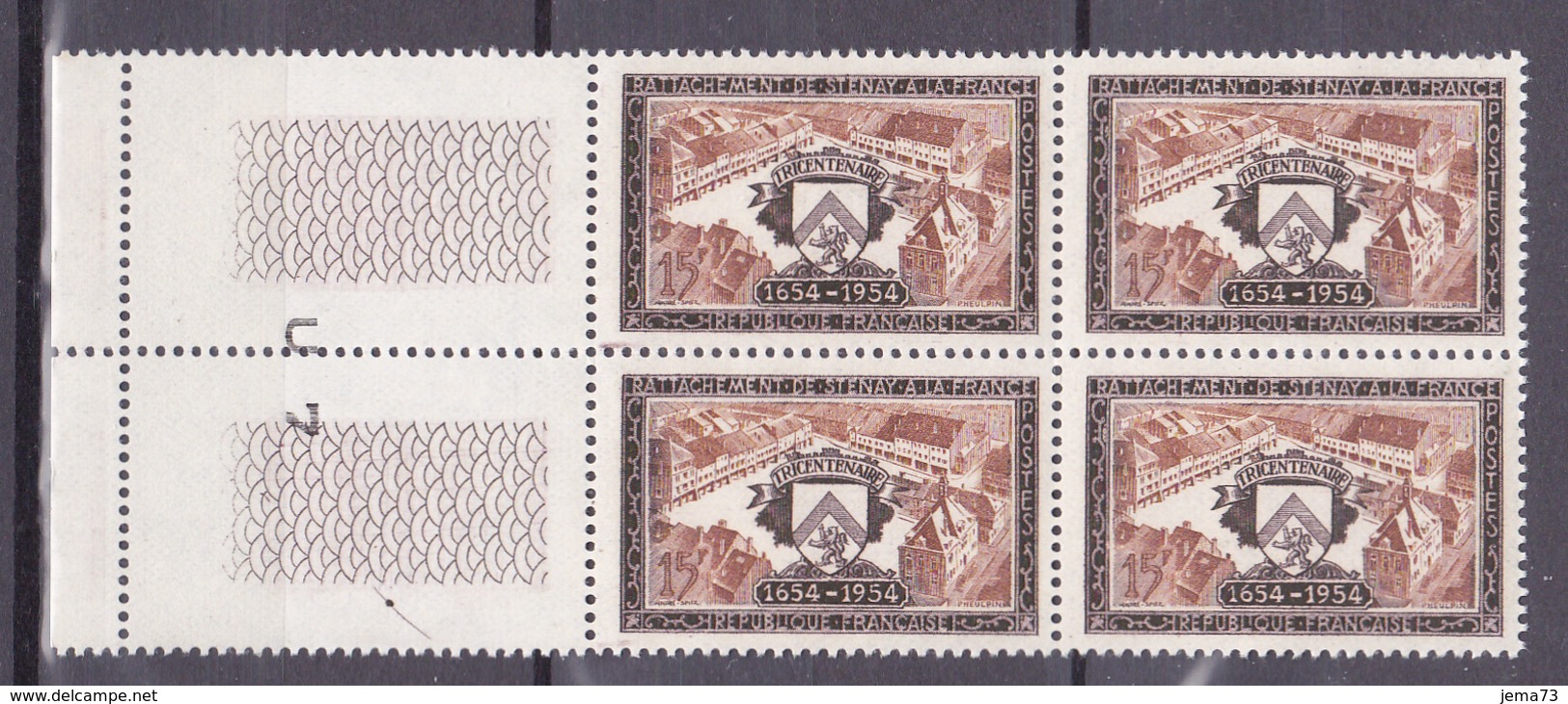 N° 987 Tricentenaire Du Rattachement De Stenay: Bloc De 4 Timbres Neuf Impeccable - Ongebruikt