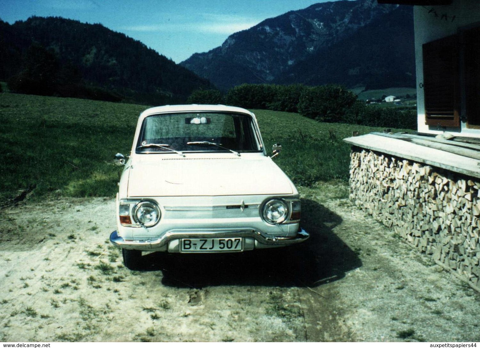 Photo Couleur Originale Renault 10 Major Blanche (1965-1971) - Automobiles