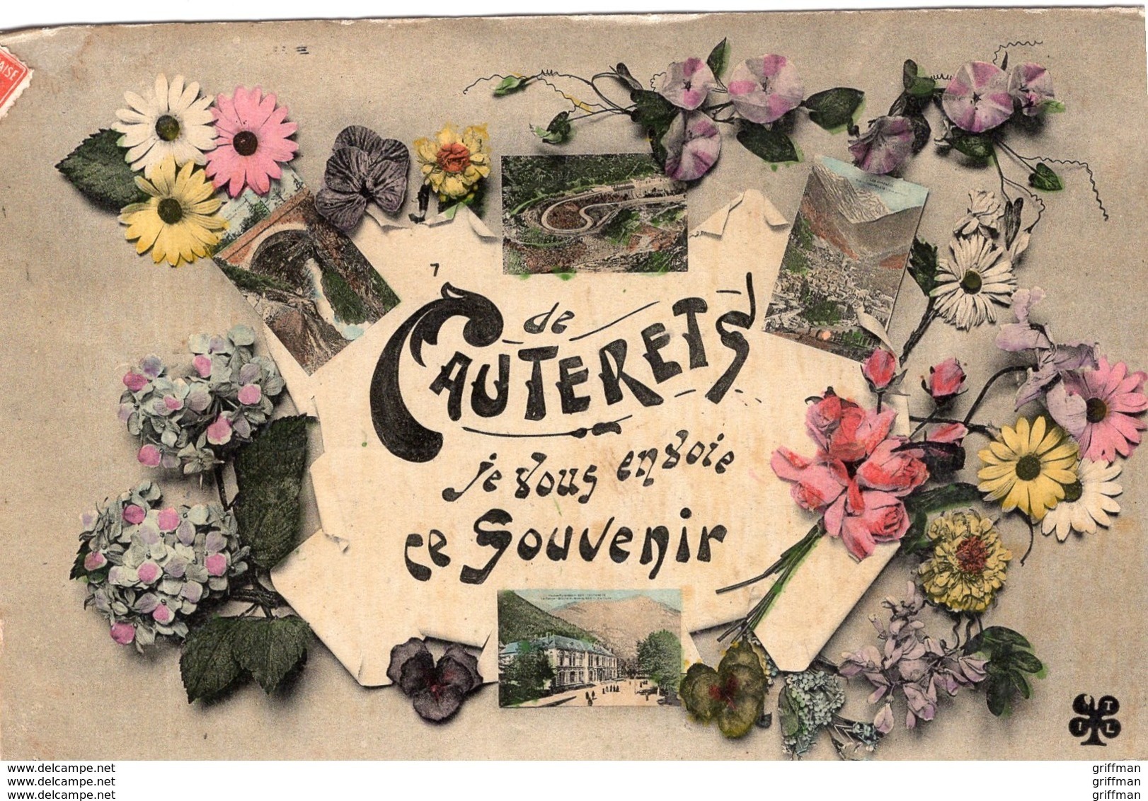 CAUTERETS JE VOUS ENVOIE CE SOUVENIR 1908 TBE - Cauterets