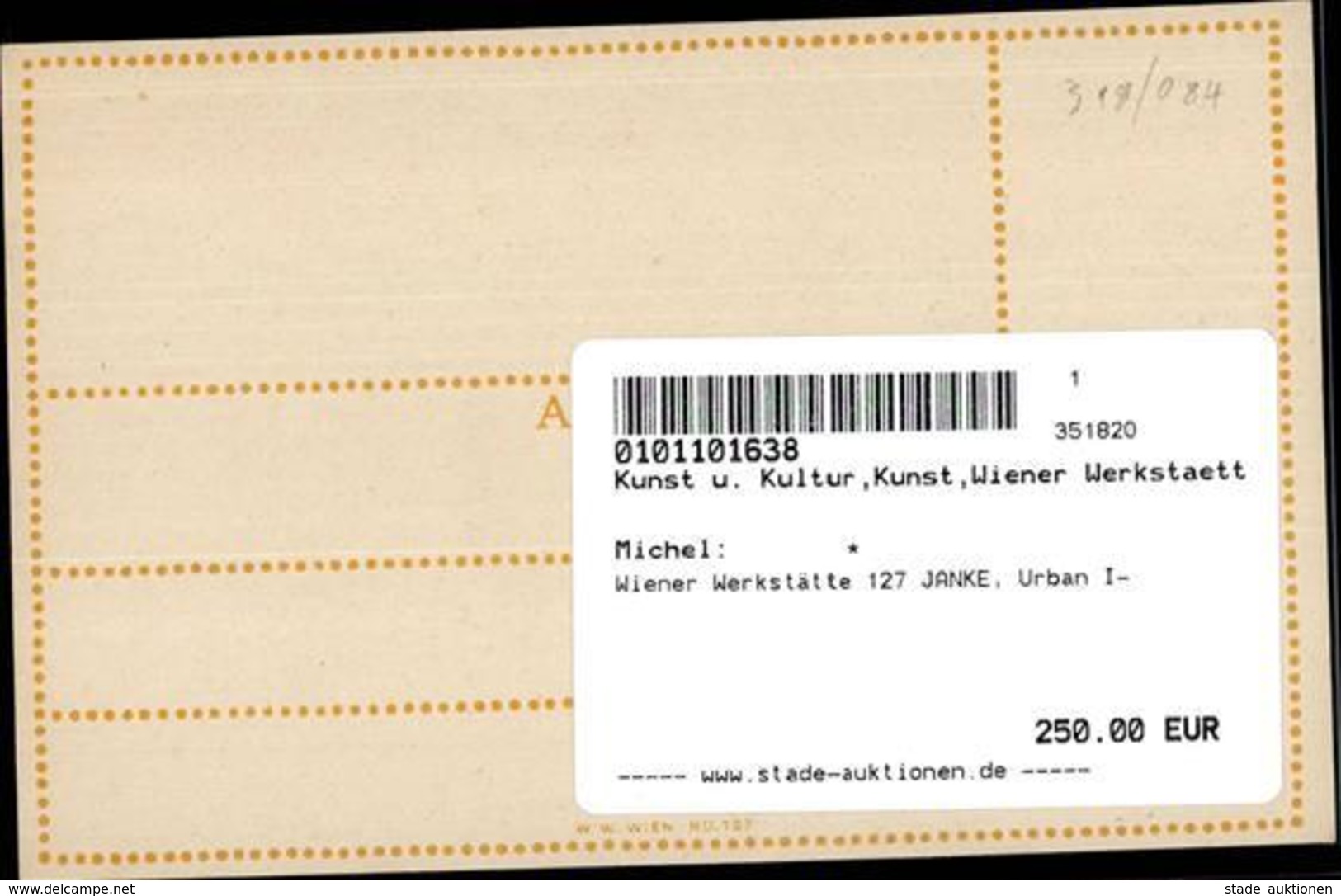 Wiener Werkstätte 127 JANKE, Urban I- - Kokoschka