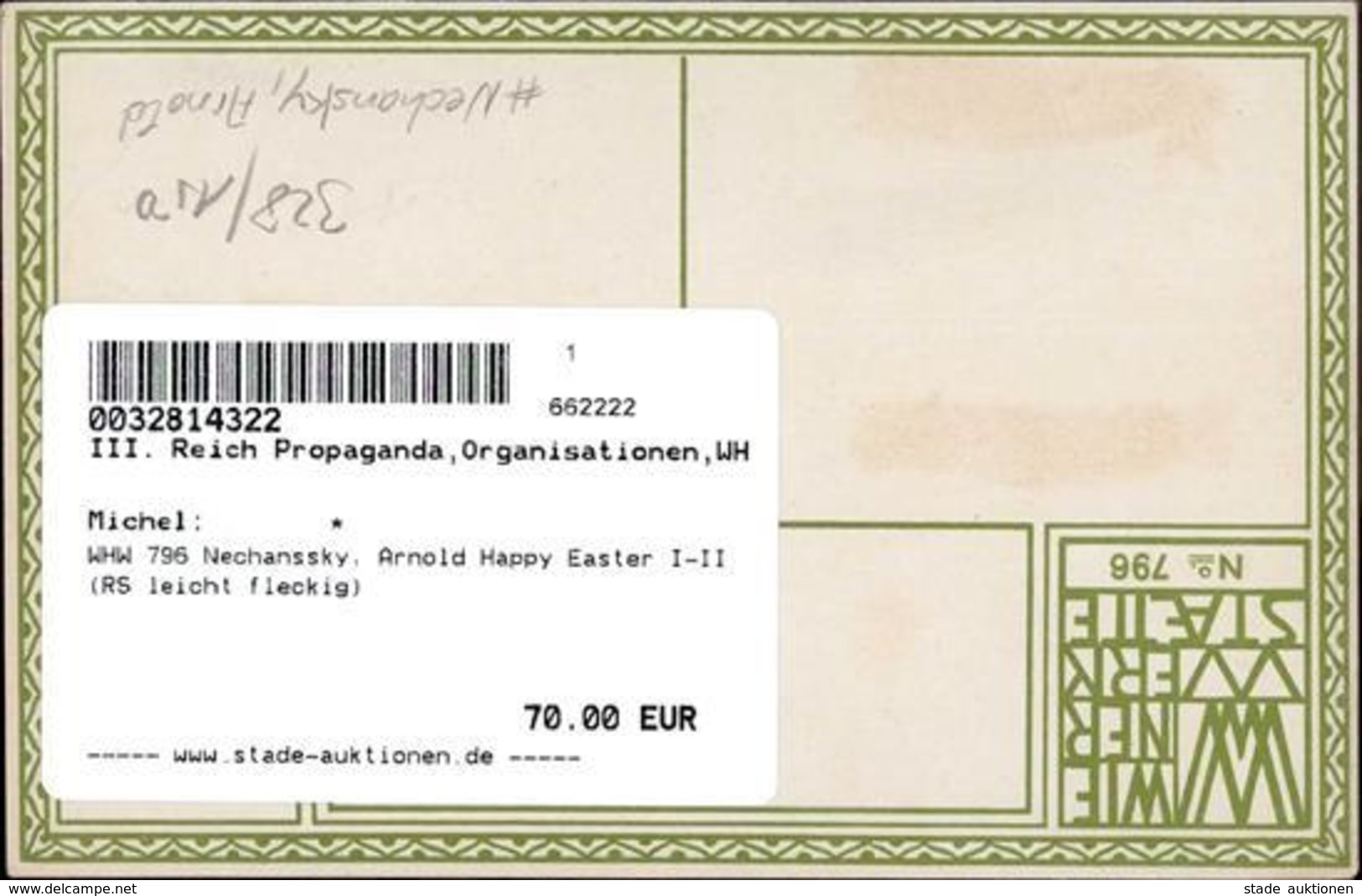 Wiener Werkstätte 796 Nechanssky, Arnold Happy Easter I-II (RS Leicht Fleckig) - Kokoschka