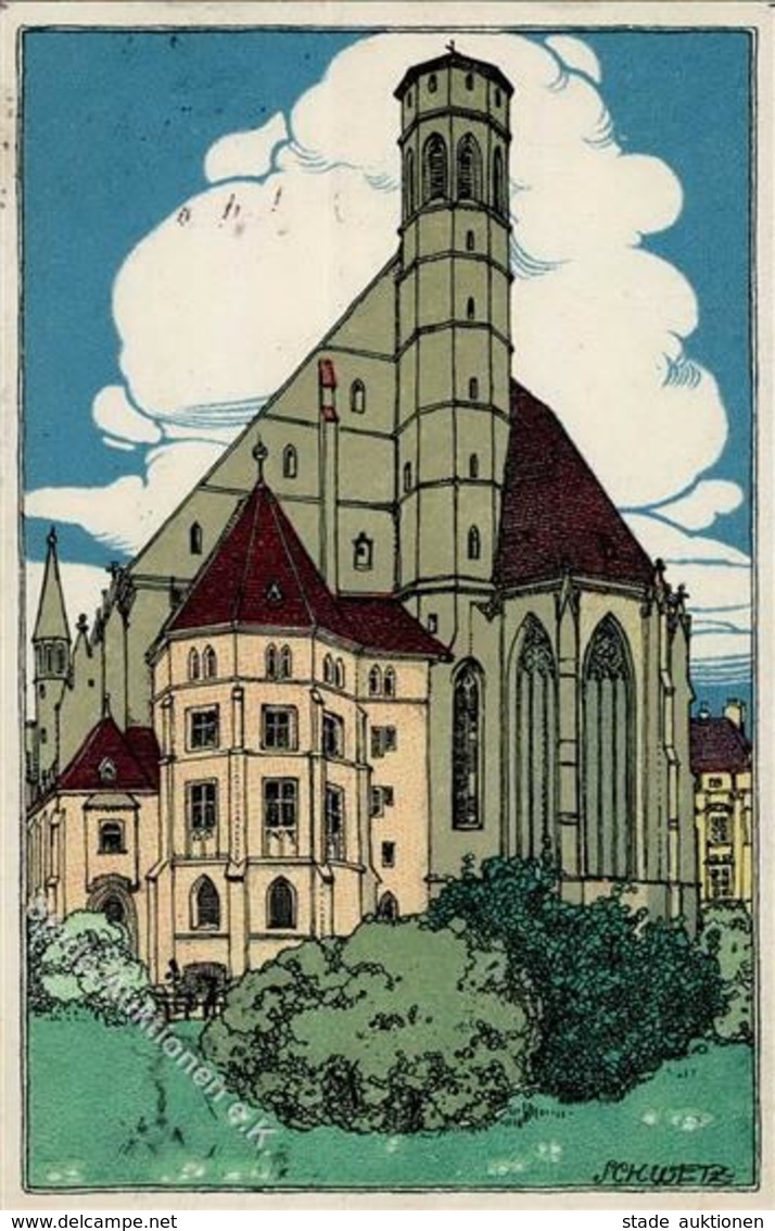 Schwetz, Karl Minoritenkirche  Künstlerkarte 1916 I-II - Kokoschka