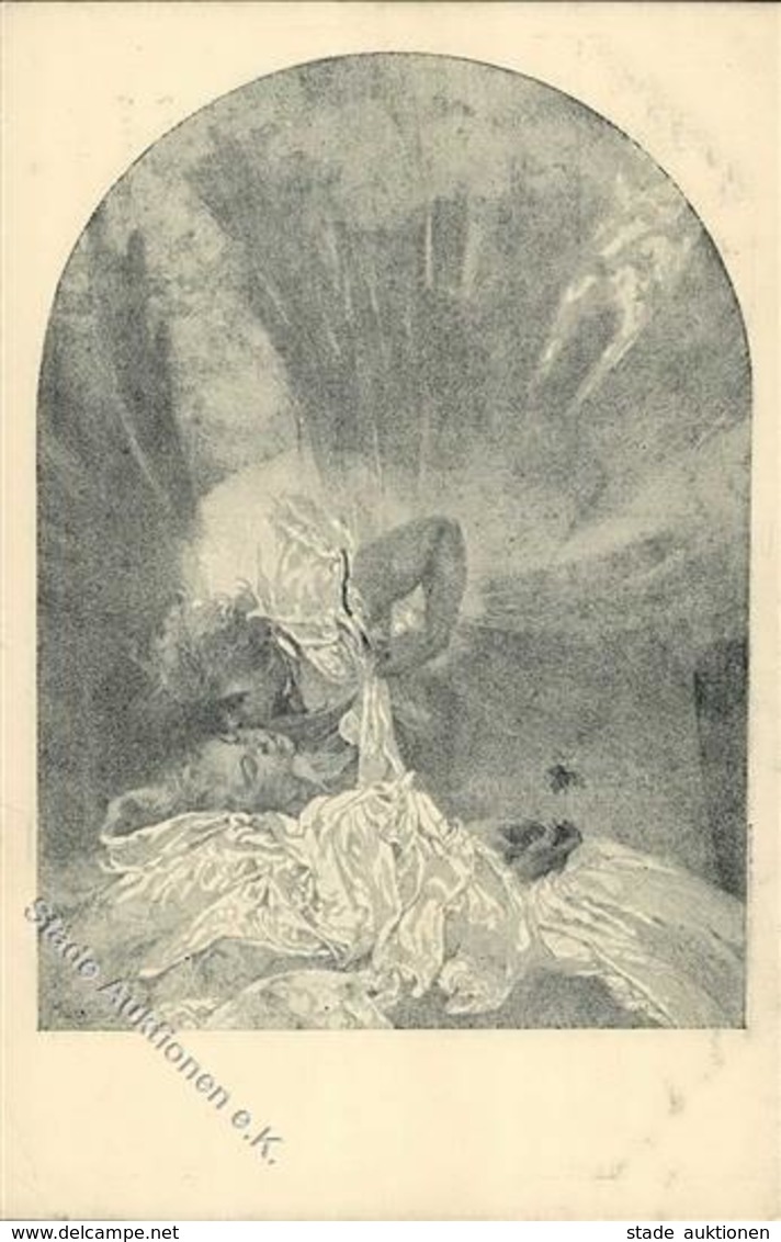 Mucha, A. Der Kuss Des Frühlings Künstlerkarte I-II - Mucha, Alphonse