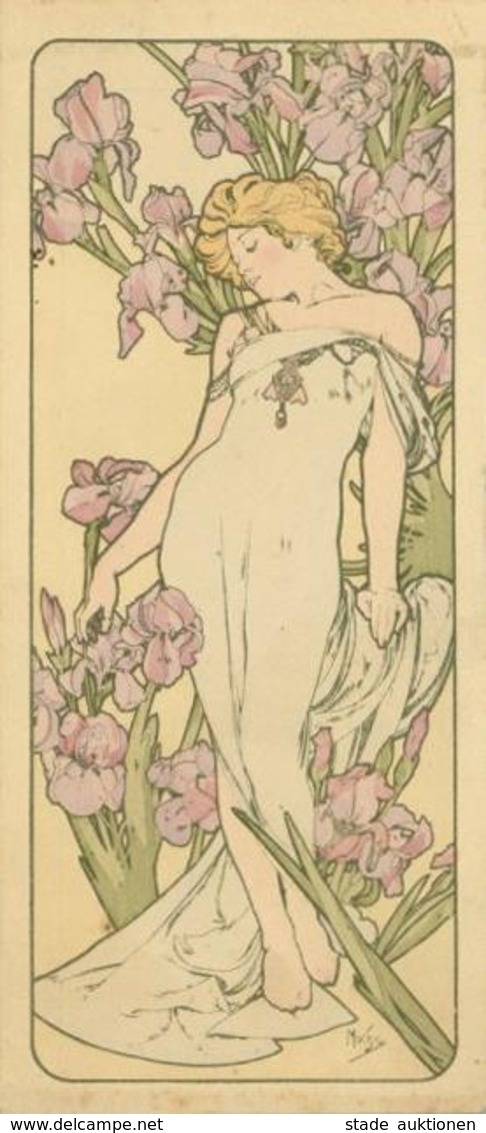 Mucha, Alfons Irises I-II (keine Ak) - Mucha, Alphonse