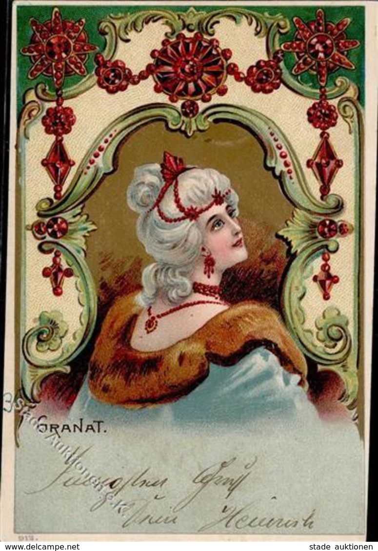 Jugendstil Frau Granat  1901 I-II Art Nouveau - Other & Unclassified
