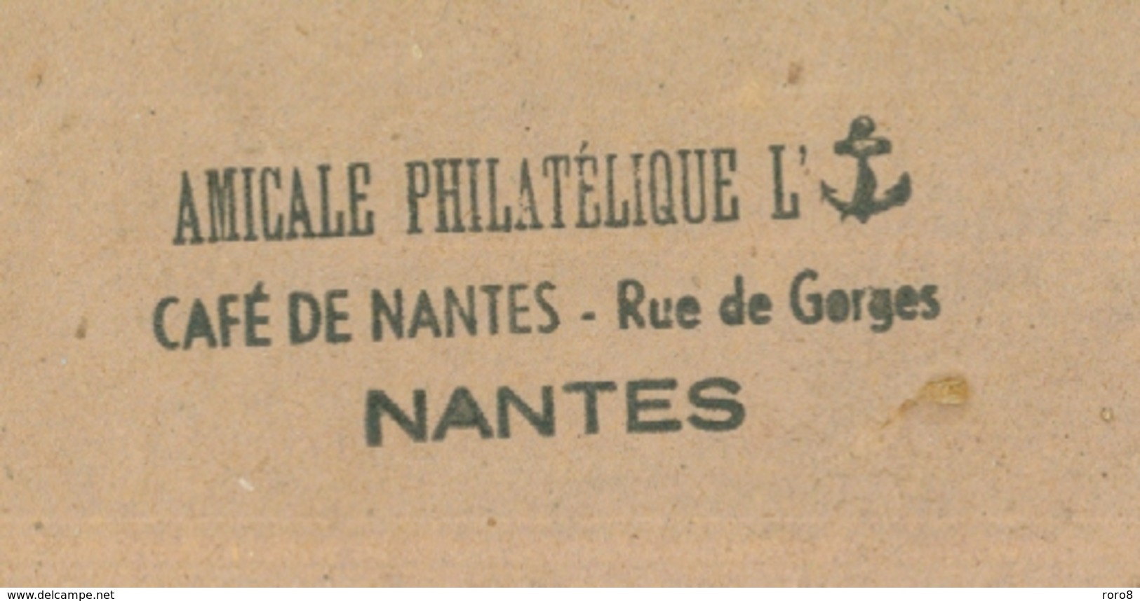 MARCOPHILIE - Amicale Des Marins Et Marins Anciens Combattants De NANTES ET REGION - Contre Torpilleur "KLEBER" RECTO VE - Seepost