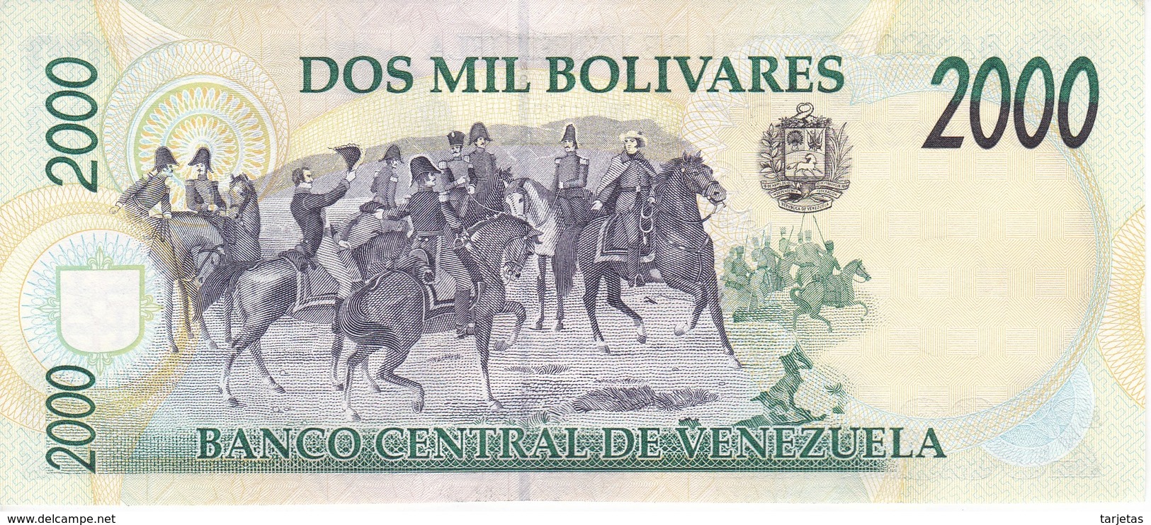 BILLETE DE VENEZUELA DE 2000 BOLIVARES DE AGOSTO-6-1998 SIN CIRCULAR  (BANKNOTE) UNCIRCULATED - Venezuela