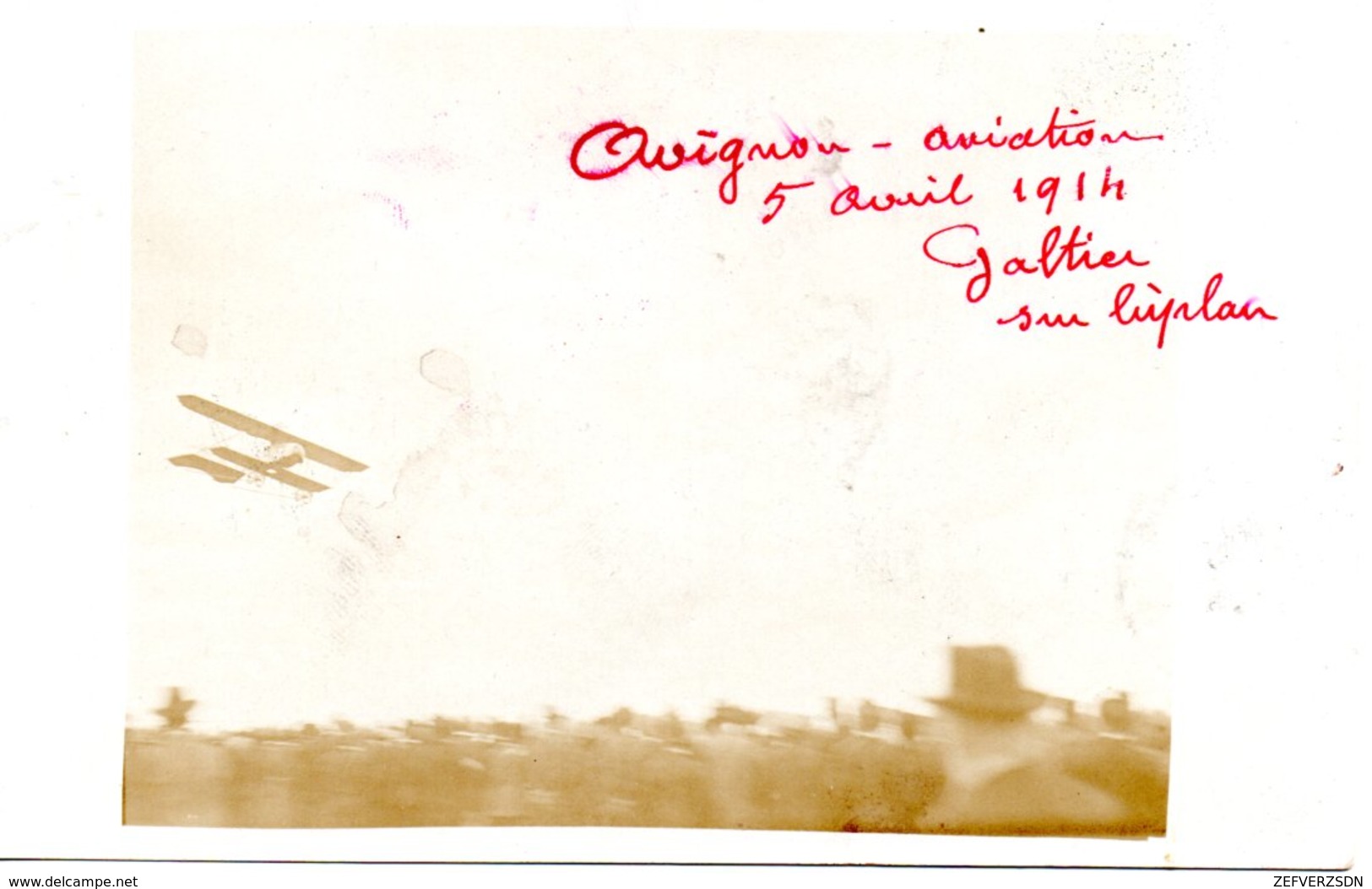 84 AVIGNON CARTE PHOTO AVIATION MEETING VAUCLUSE GALTIER AVIATEUR ROQUEMAURE SAINT VICTOR LA COSTE - Avignon