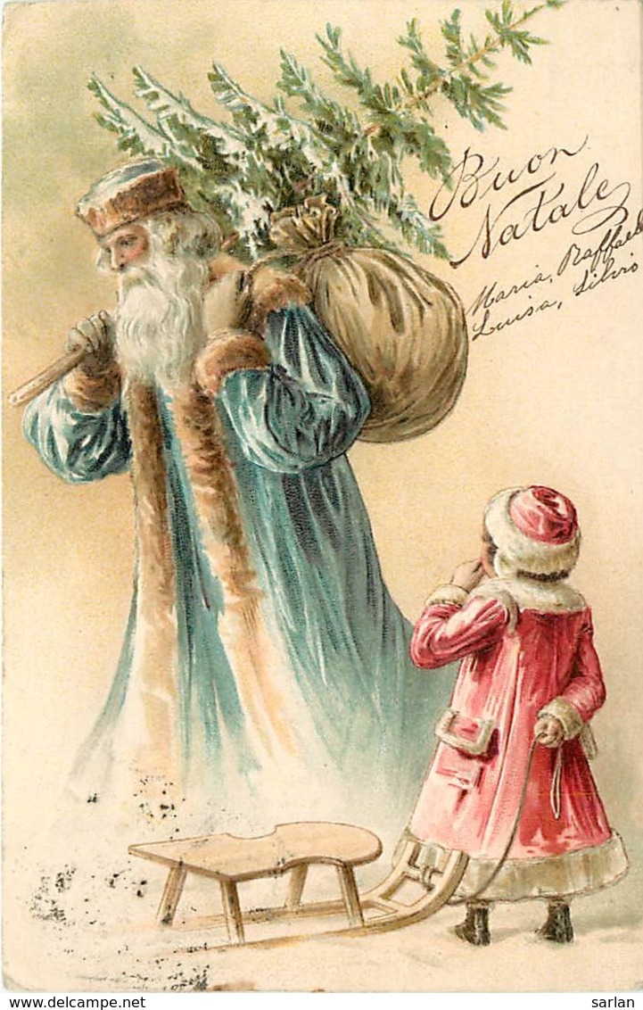 Pere Noel , Carte Gaufrée , * LC 377 85 - Santa Claus