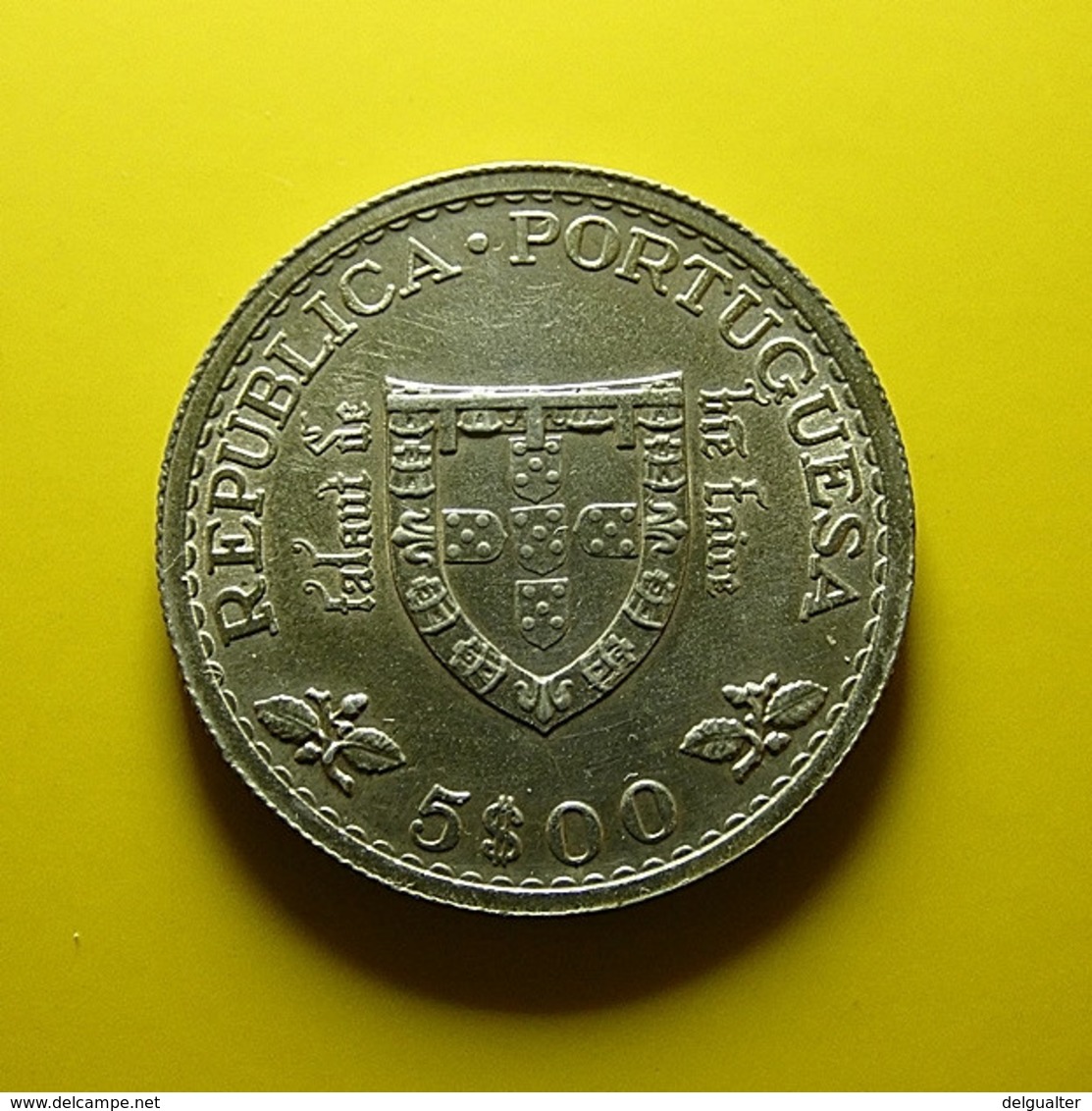 Portugal 5 Escudos 1960 Silver - Portugal