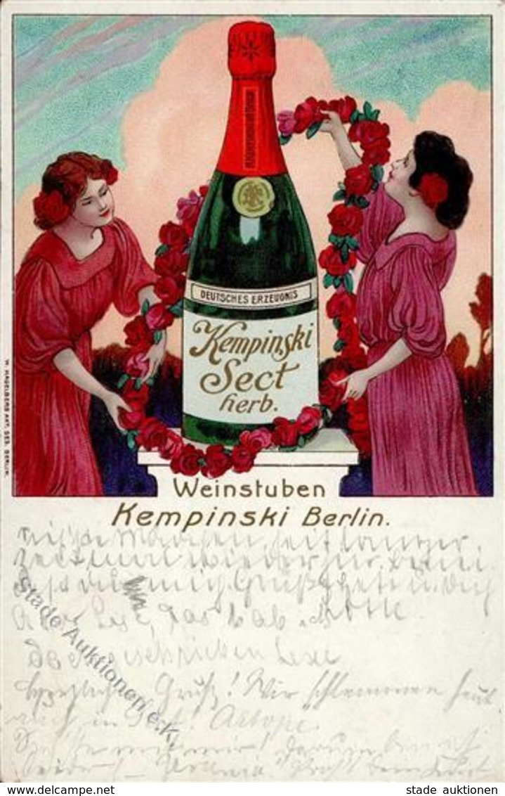Wein Berlin Mitte (1000) Kempinski Sekt Herb 1905 I-II Vigne - Ausstellungen
