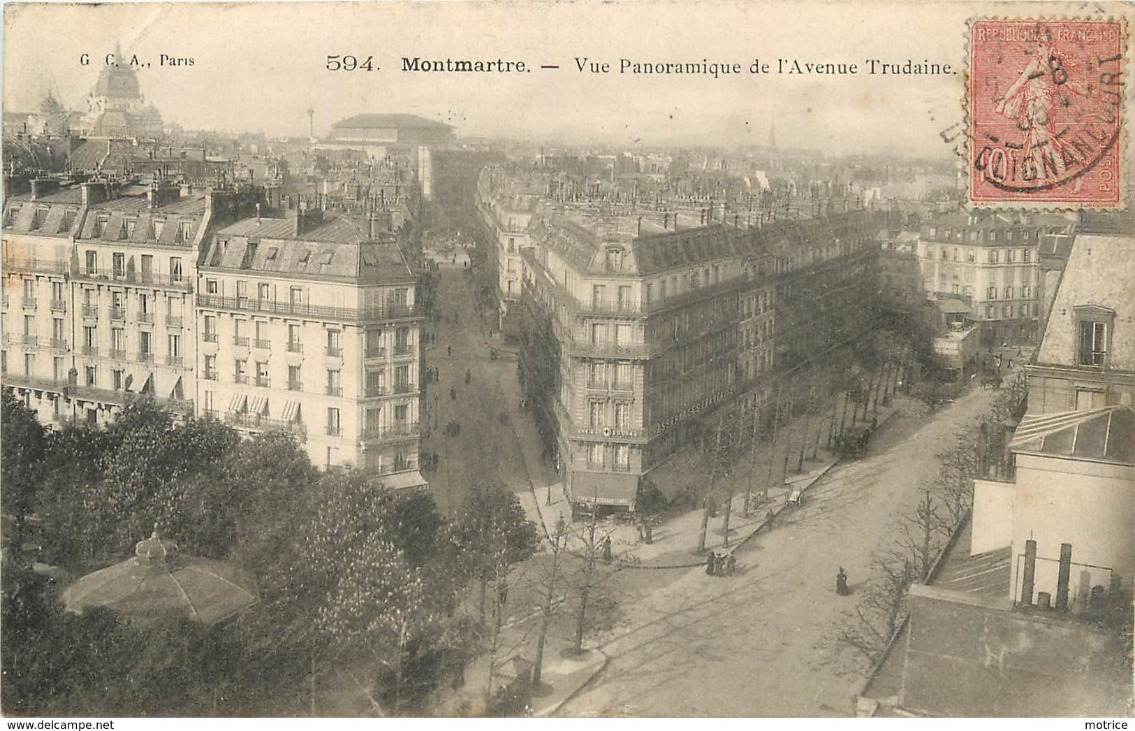 PARIS - Montmartre, Vue Panoramique De L'avenue De Trudaine. - Arrondissement: 18