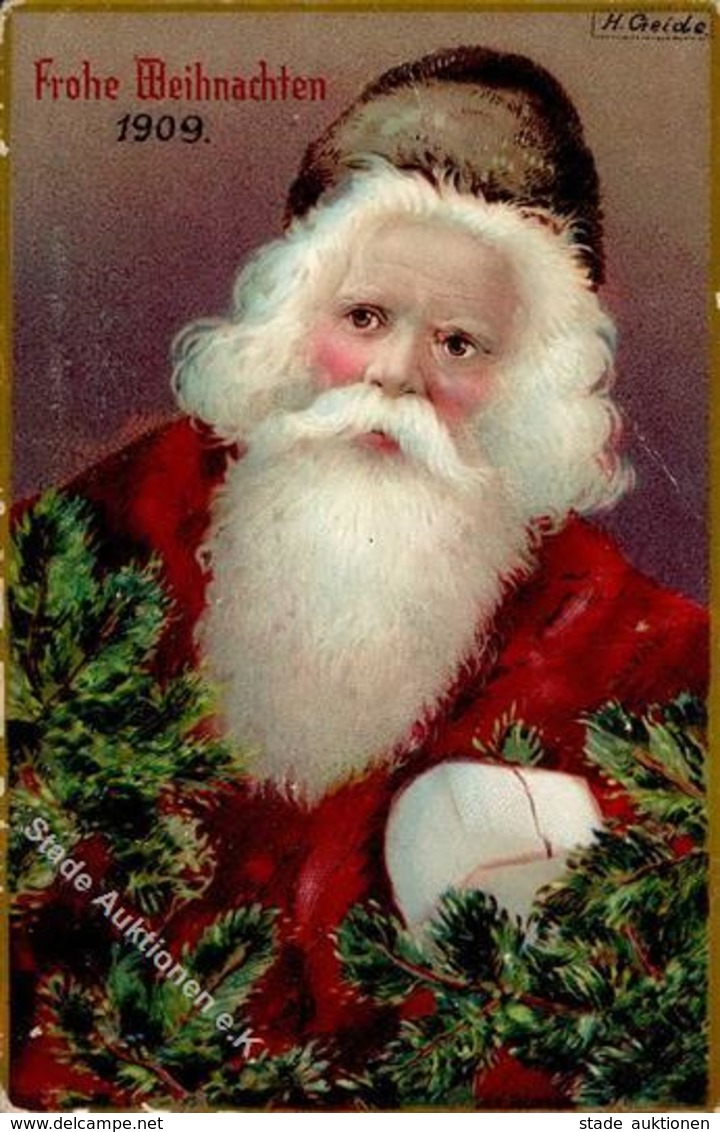 Weihnachtsmann Prägedruck 1909 I-II Pere Noel - Sonstige & Ohne Zuordnung