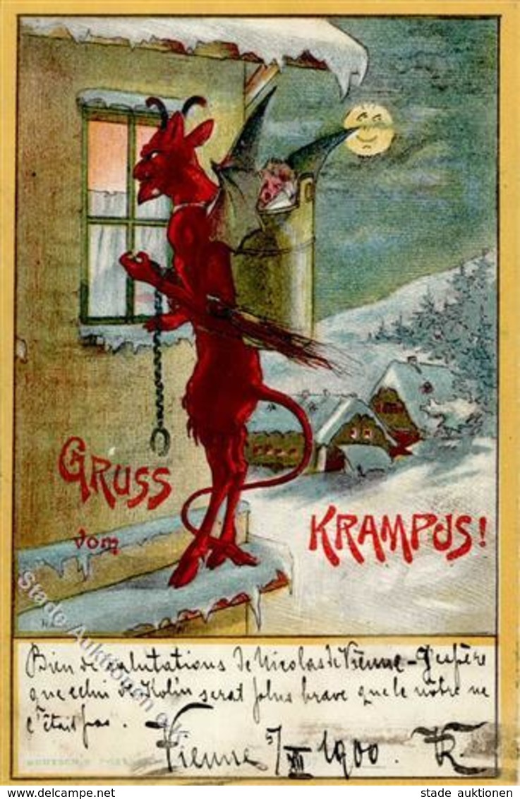 Krampus Kind  1900 I-II - Sonstige & Ohne Zuordnung