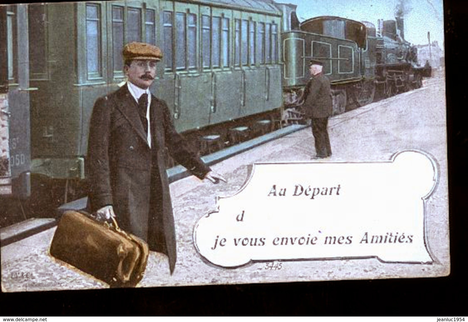 LE TRAIN AU DEPART - Gares - Avec Trains