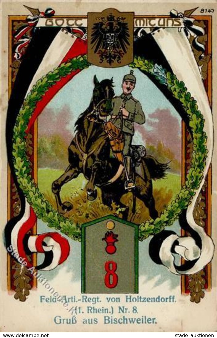 Regiment Bischwiller (67240) Frankreich Nr. 8 Feld-Artillerie-Regt. I-II - Regimente