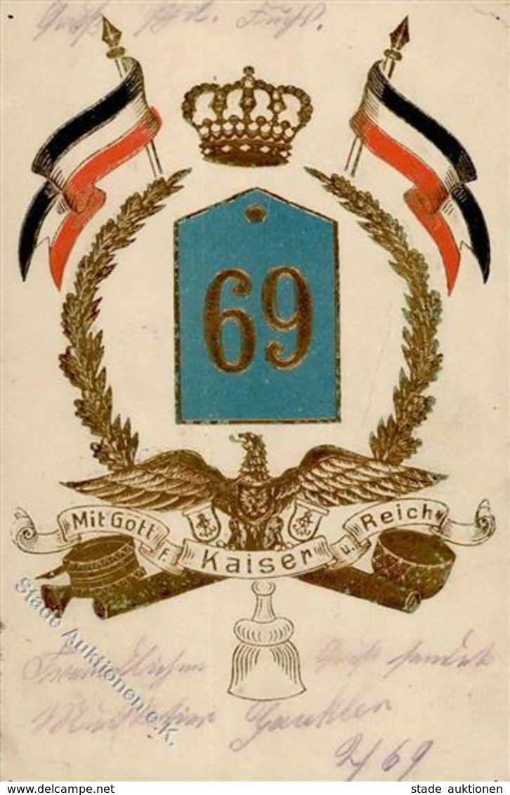 Regiment Trier (5500) Nr. 69 Inft.-Regt. Prägedruck 1906 I-II - Regimente