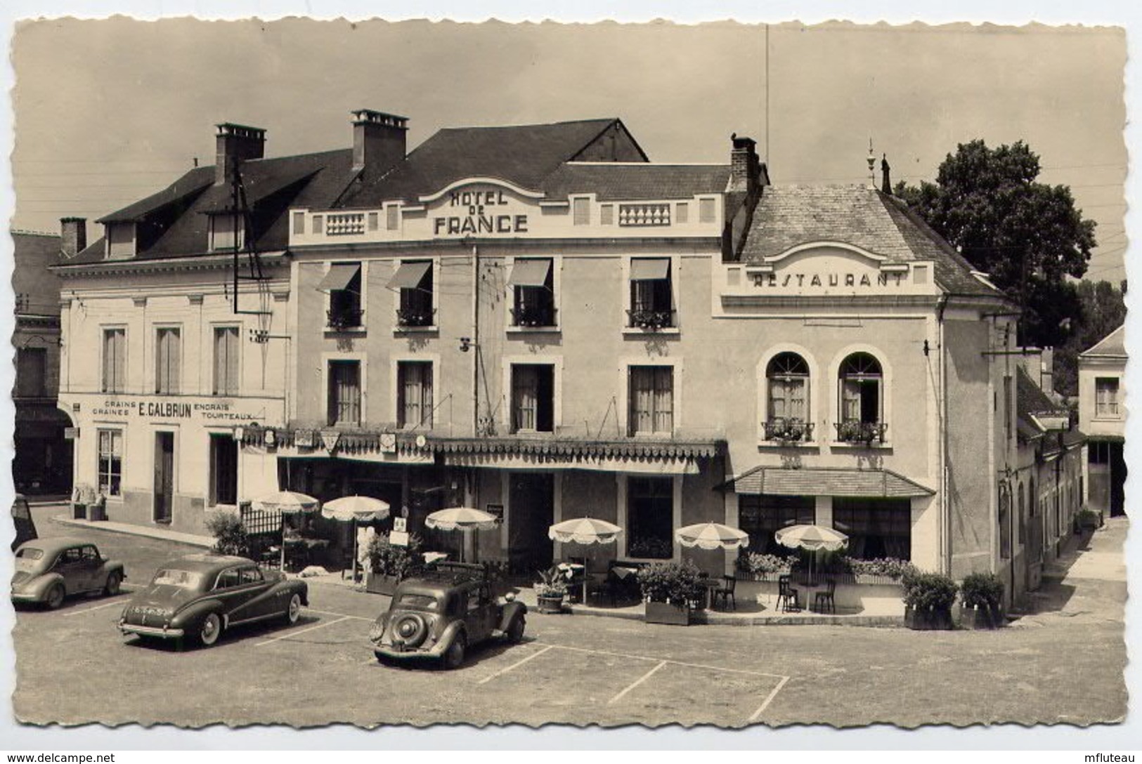 72*LA CHARTRE SUR LE LOIR-Publicite-Hotel De France - Autres & Non Classés