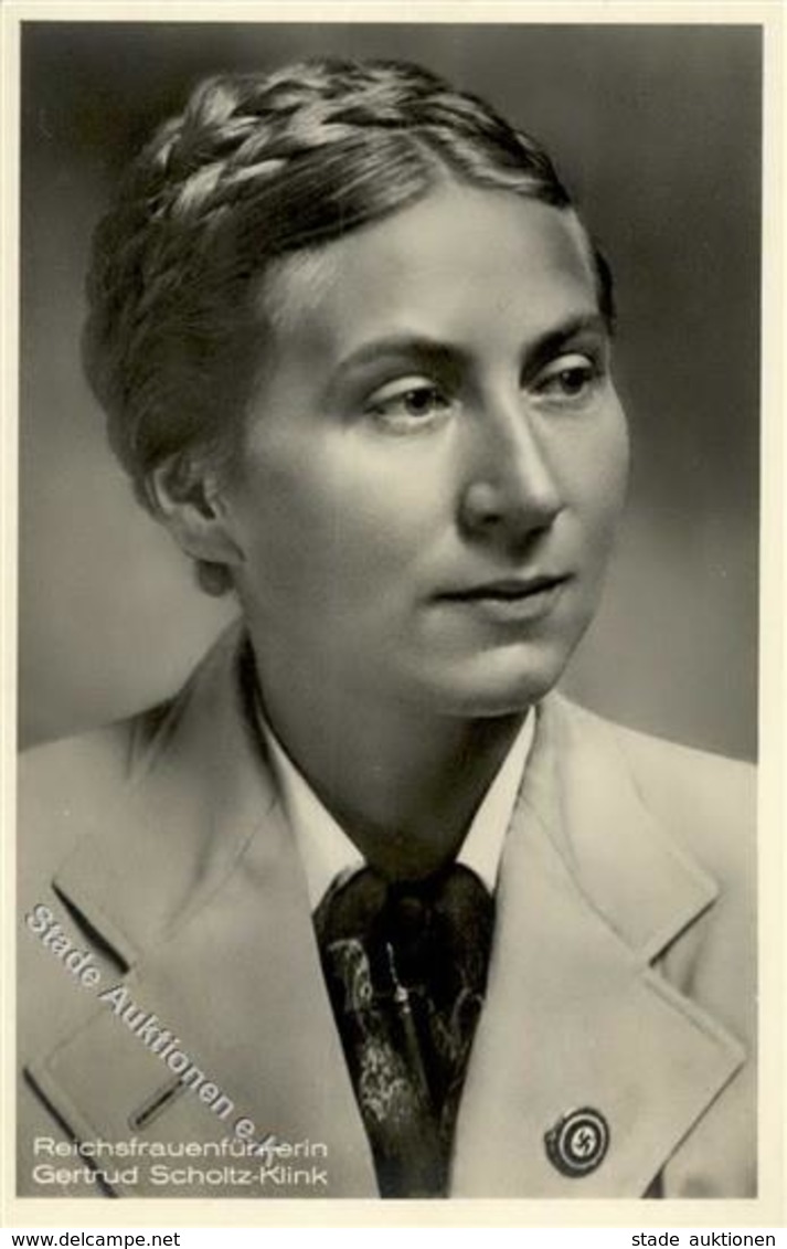 WK II Gertrud Scholtz-Klink Reichsfrauenführerin Foto AK I-II - Weltkrieg 1939-45