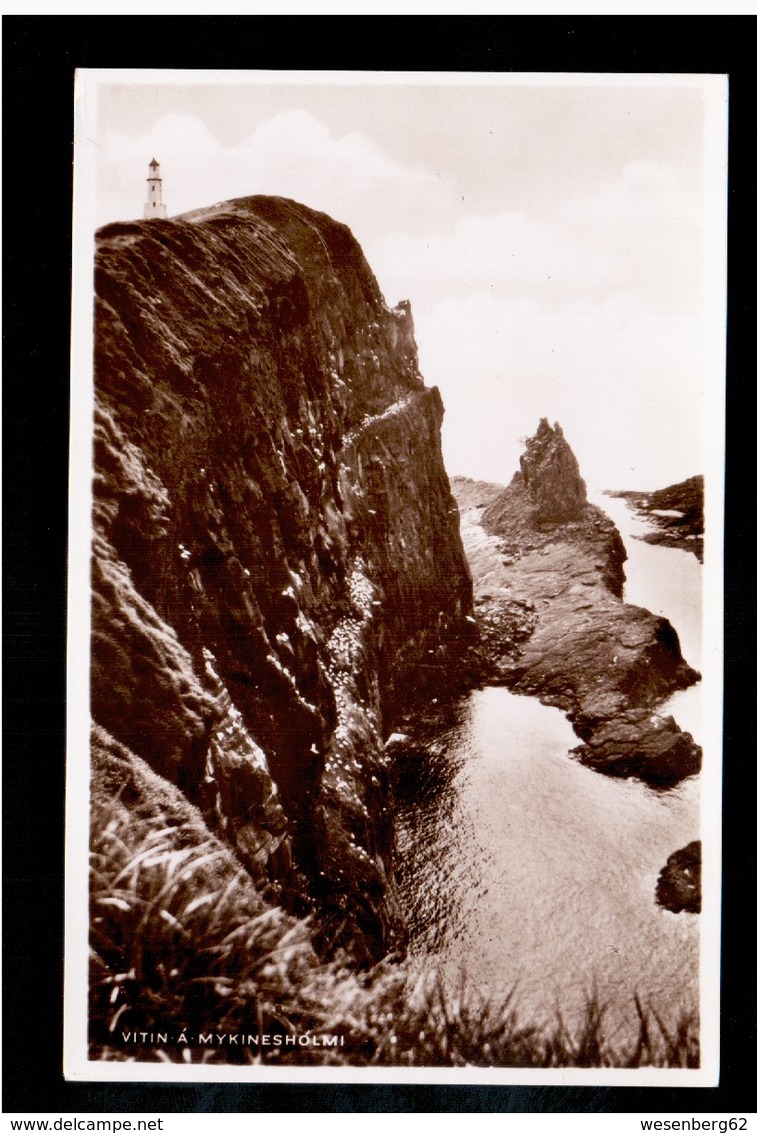 FAROE ISLANDS Vitin A Mykinesholmi, H.N.Jacobsens  Ca 1935 Old Photo Postcard - Isole Faroer