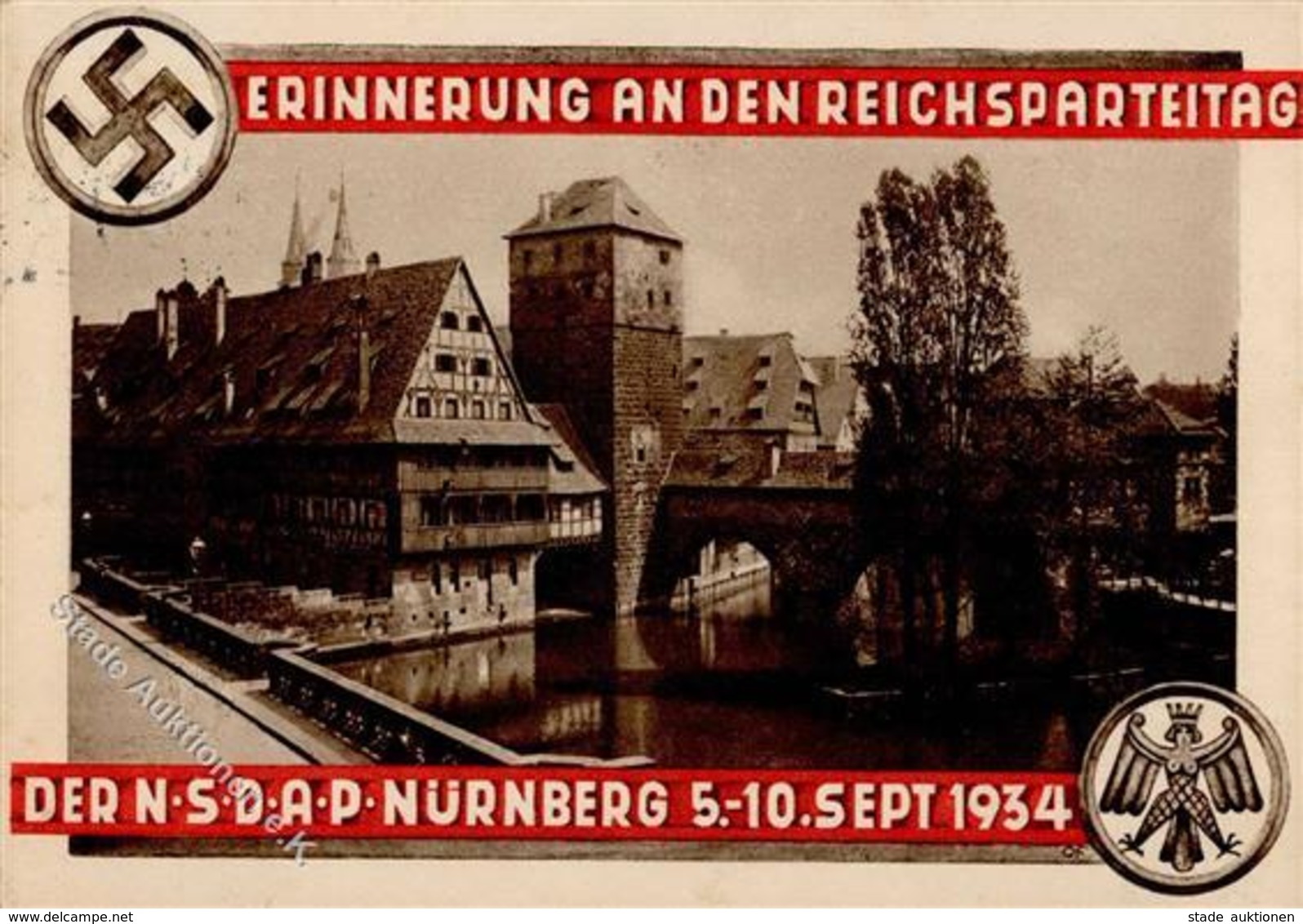 Reichsparteitag Nürnberg (8500) WK II 1934 I-II - Weltkrieg 1939-45