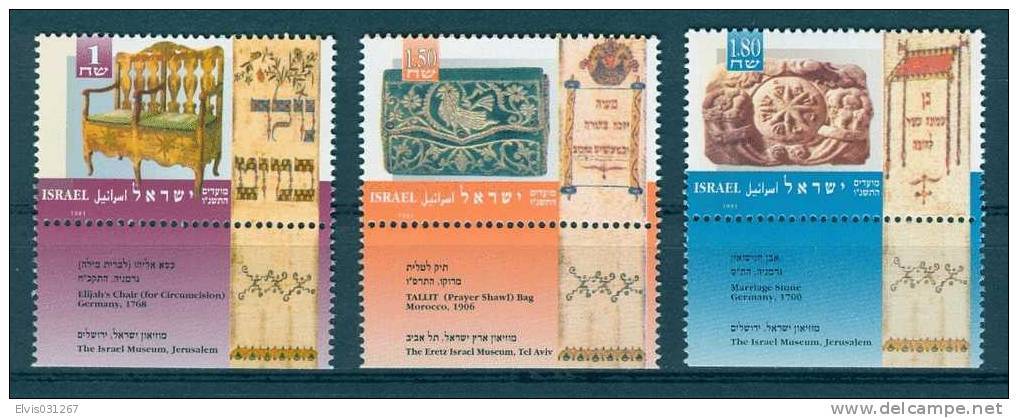 Israel - 1995, Michel/Philex No. : 1345/1346/1347, - MNH - *** - - Unused Stamps (with Tabs)