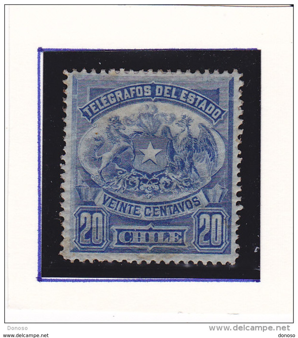 CHILI 1883 TELEGRAPHE  Yvert 3 NEUF** MNH  Cote : 12.50 Euros - Cile