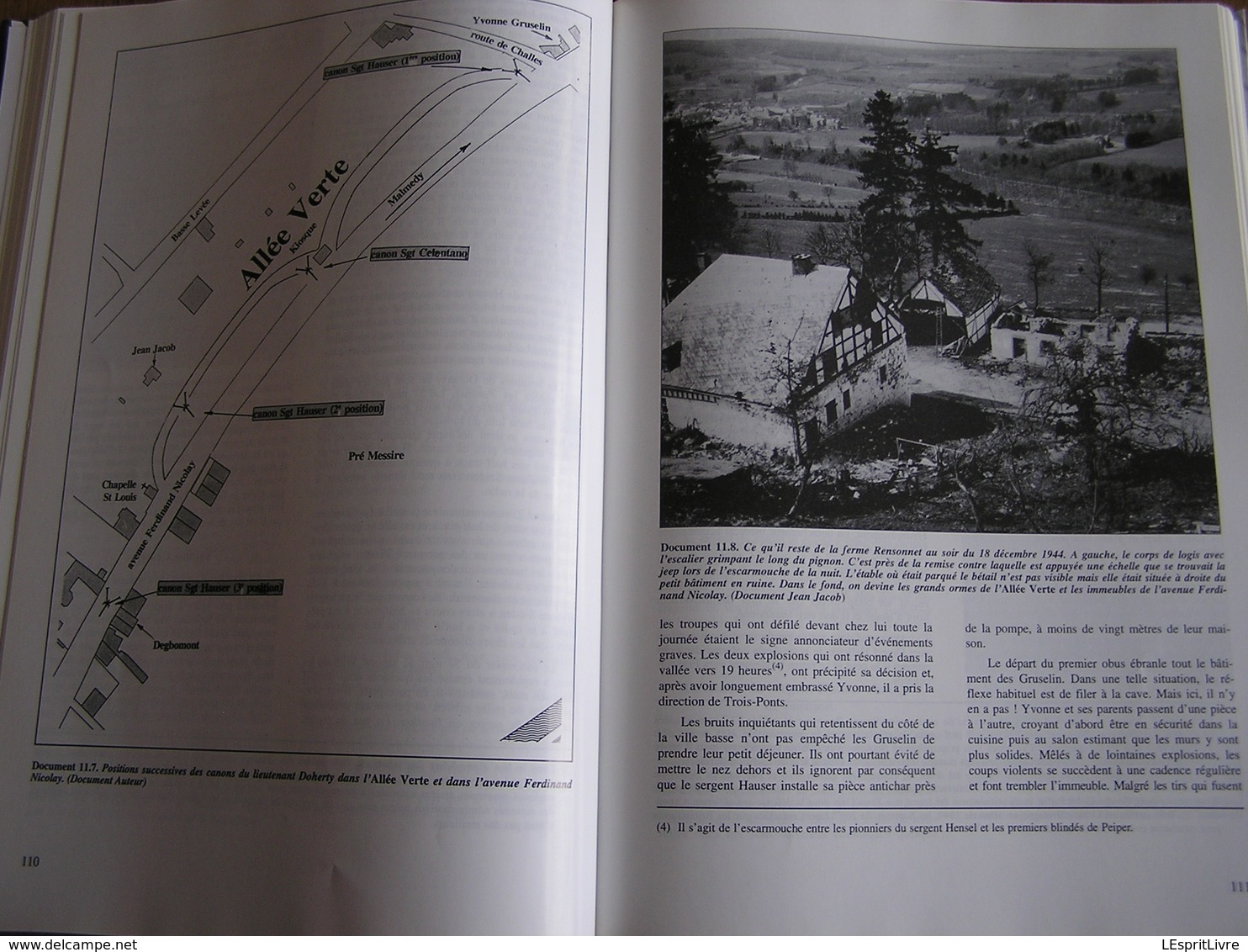 ARDENNES 44 STAVELOT Laby Guerre 40 45 Bataille Ardenne Peiper Trois Pont Tiger Aviation USAAF US Army Amblève Lodomez