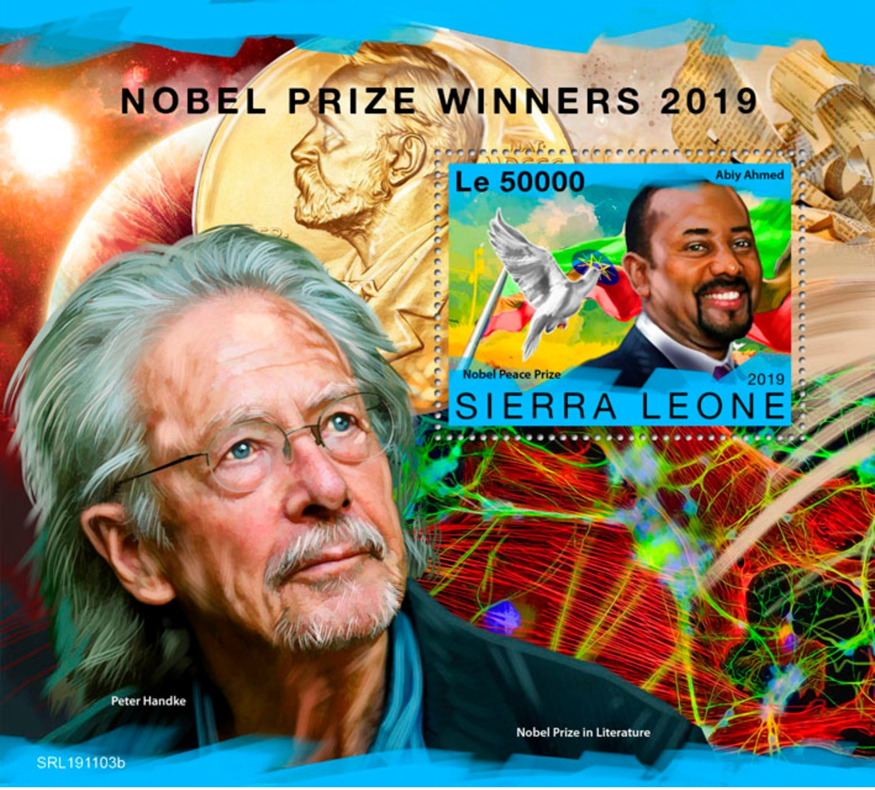 Sierra Leone 2019 Nobel Prize Winners Peace Literature S/S SRL191103b - Other & Unclassified