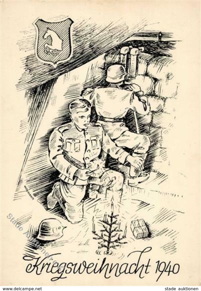 Weihnacht Im Feld WK II 1940 Soldaten Künstlerkarte I-II - Weltkrieg 1939-45