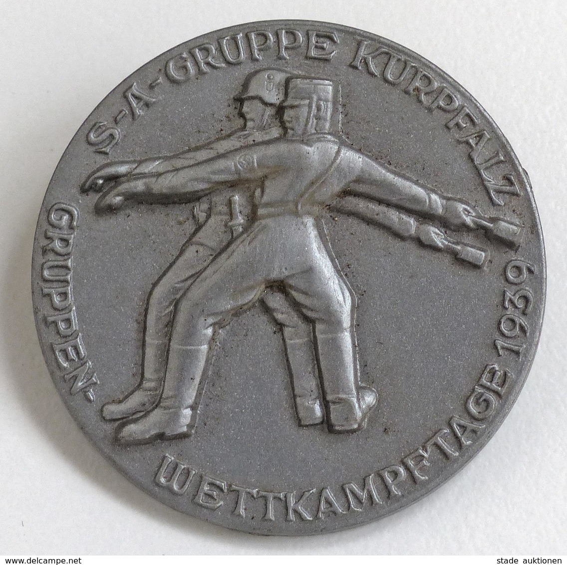 WK II Anstecknadel SA Gruppe Kurpfalz Gruppen-Wettkampftage I-II - Weltkrieg 1939-45