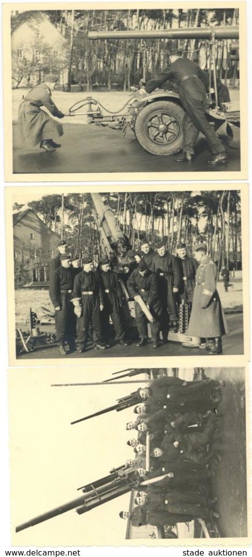 WK II Flak Lot Mit 5 Fotos 11,5 X 8,5 Cm I-II - Weltkrieg 1939-45