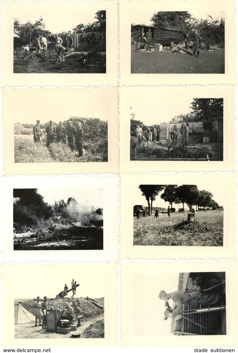 WK II Frankreich Partie Mit über 70 Fotos Ca. 10 X 7 Cm Einige Mehrfach I-II - Weltkrieg 1939-45