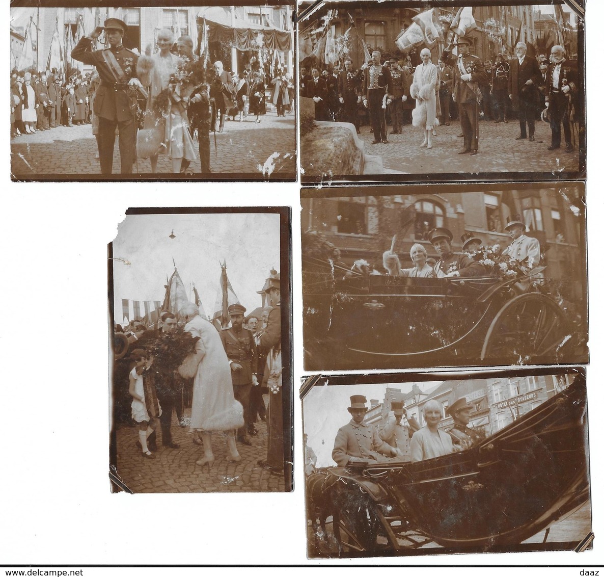 Belgique Famille Royale Roi Léopold III Et Reine Astrid Lot De  Photos 7x11 - Personnes Identifiées