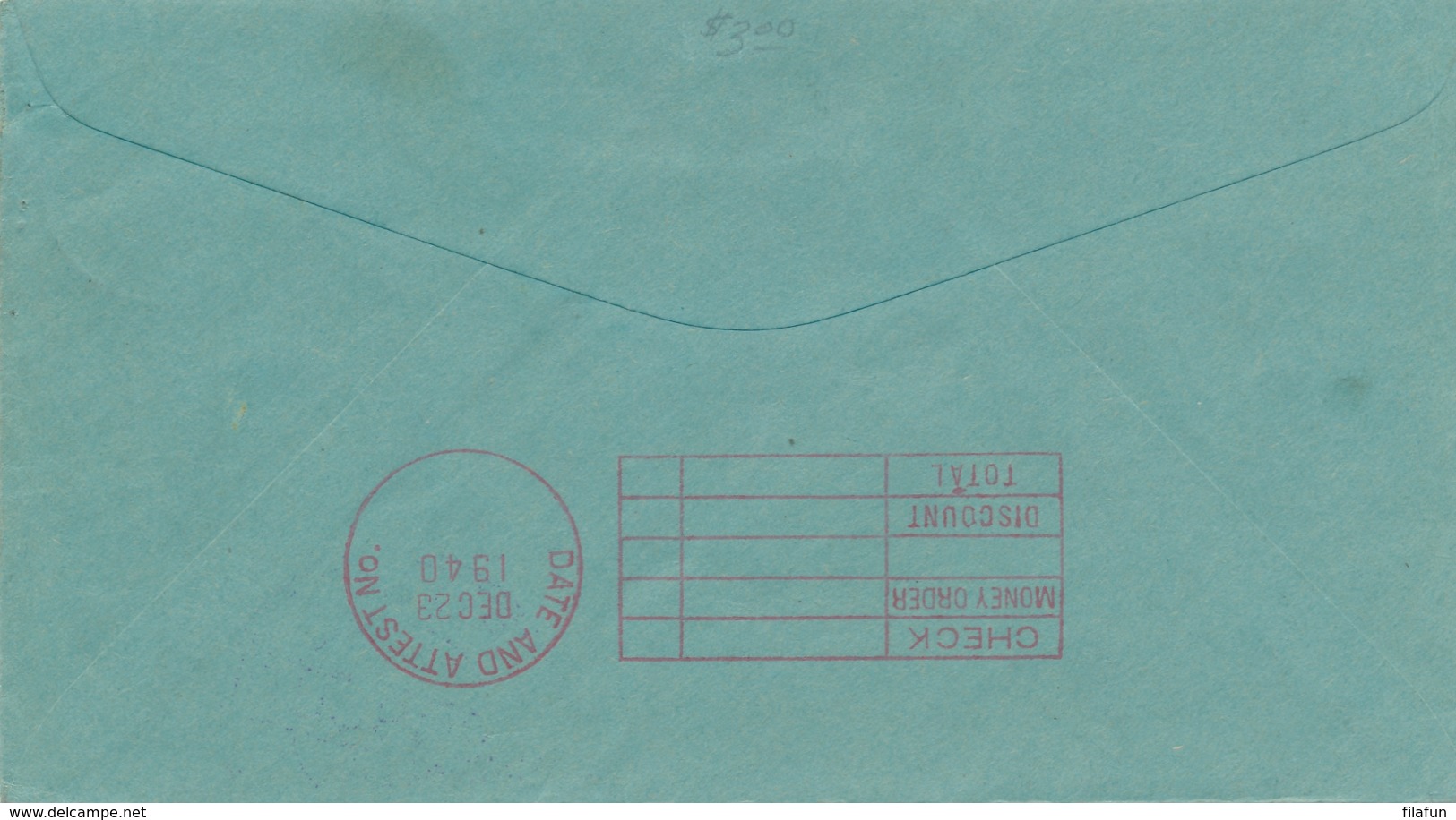 Curacao - 1940 -  12,5 Cent Wilhelmina Op Censored Cover Van KB Aruba/St Nicolaas Naar USA - Censuurstempel H1 - Blue - Curaçao, Nederlandse Antillen, Aruba