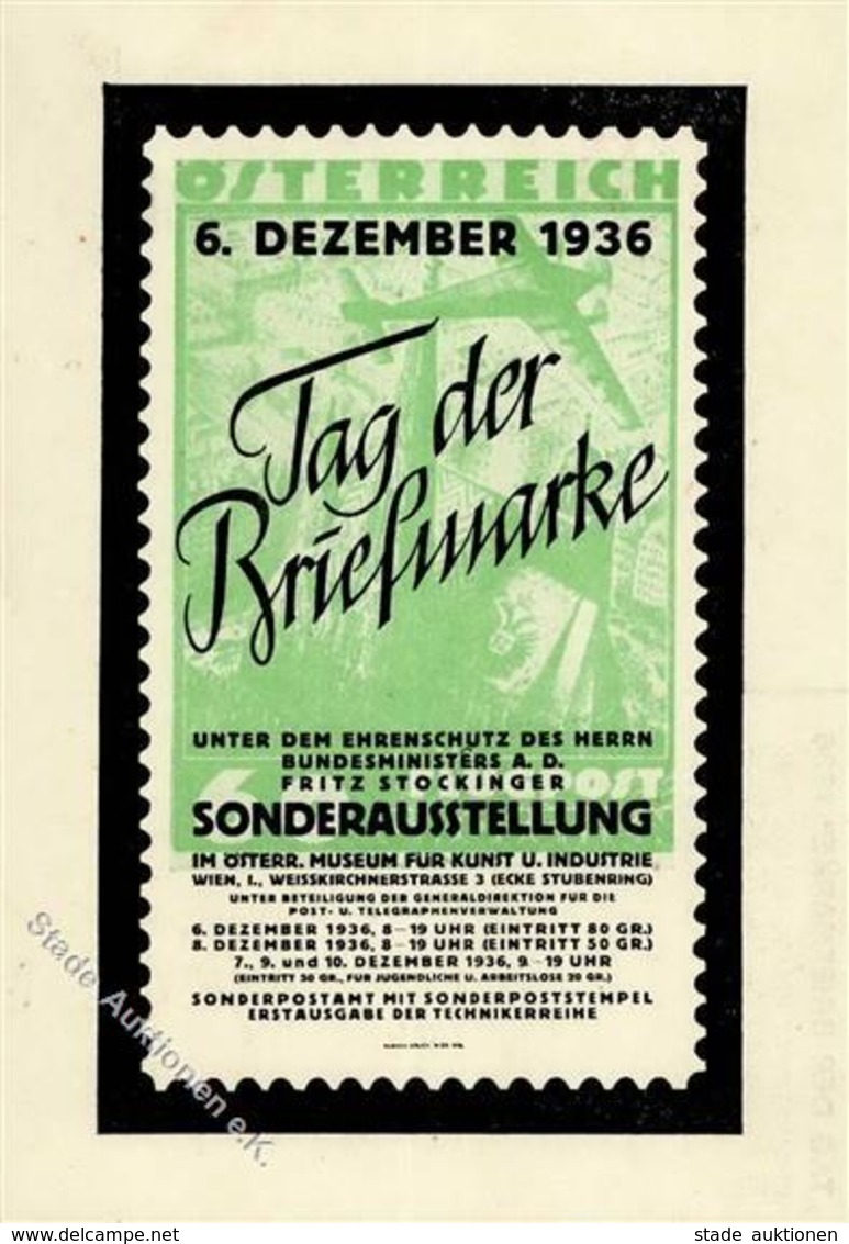 Philatelistentag Wien (1010) Österreich Tag Der Briefmarke  I-II - Geschichte