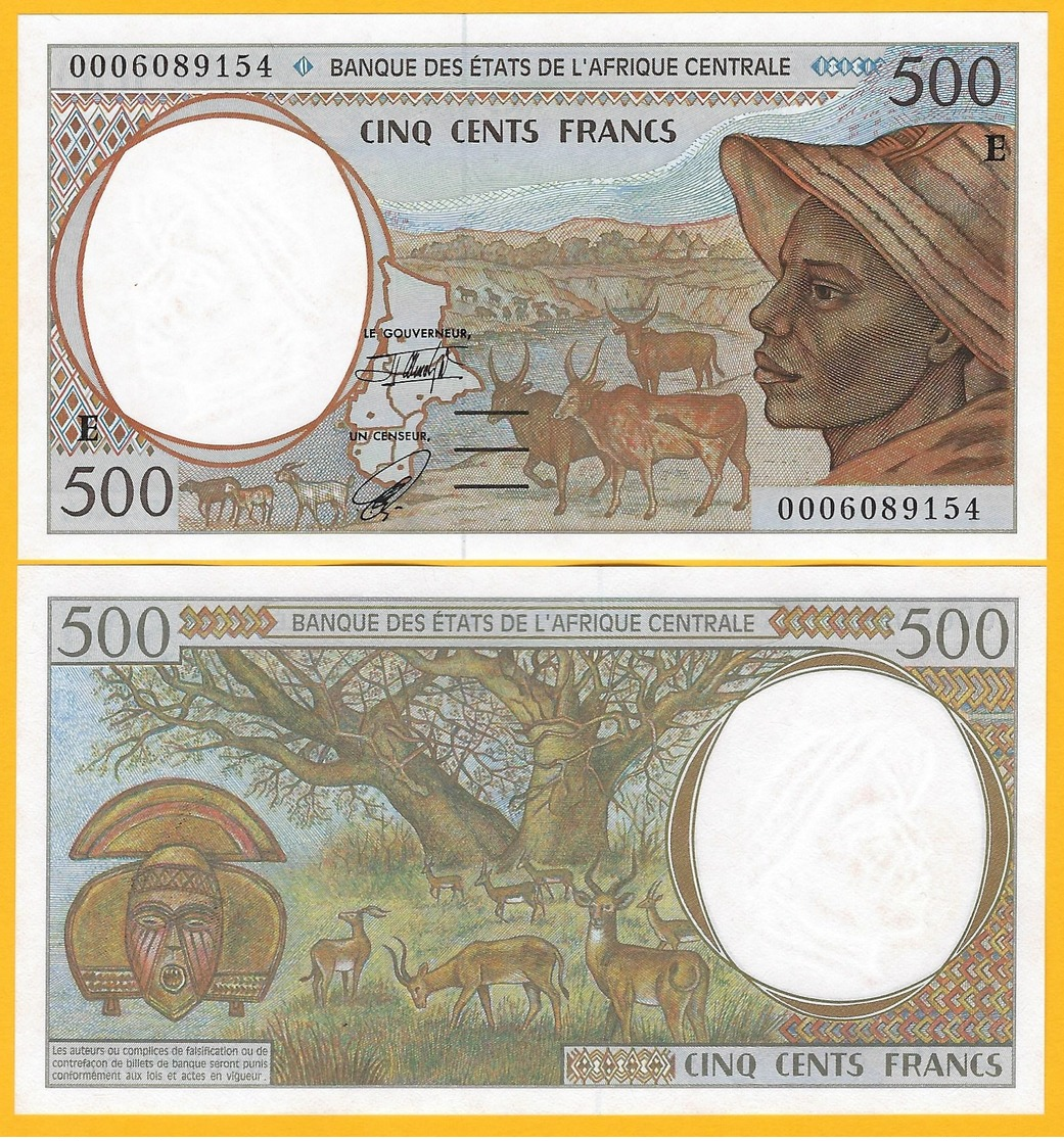 Central African States 500 Francs Cameroon (E) P-201Eg 2000 UNC Banknote - Zentralafrikanische Staaten