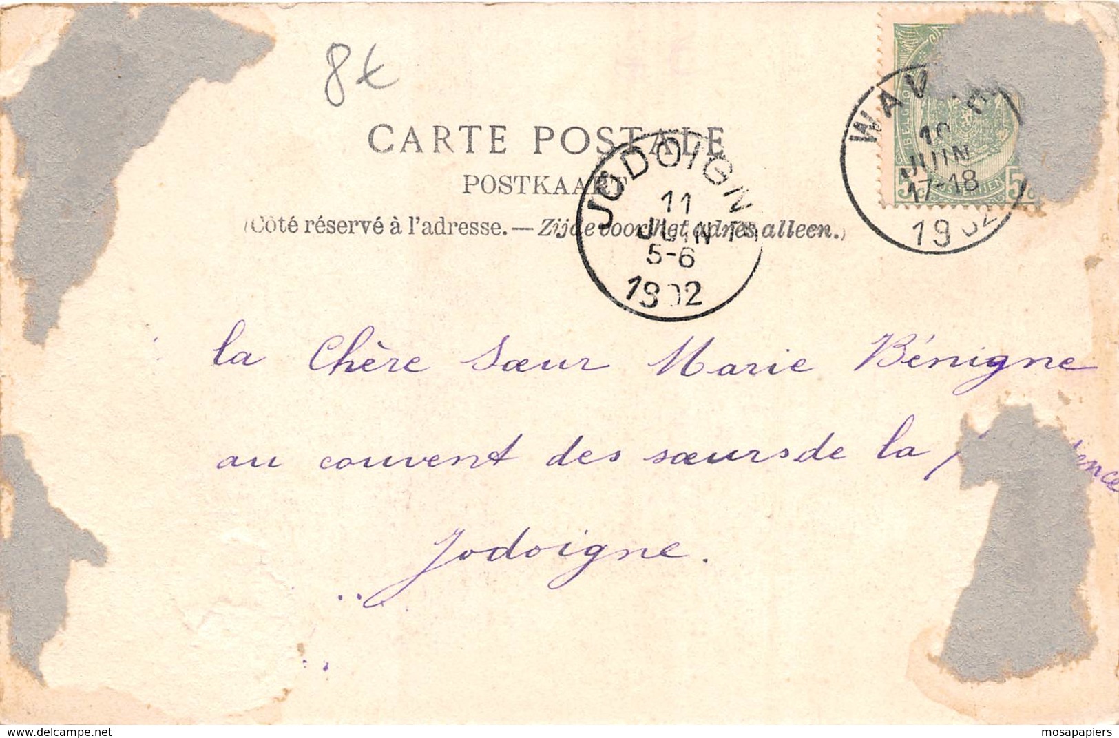 Basse-Wavre - L'Eglise Et La Cure - 1902 - Wavre