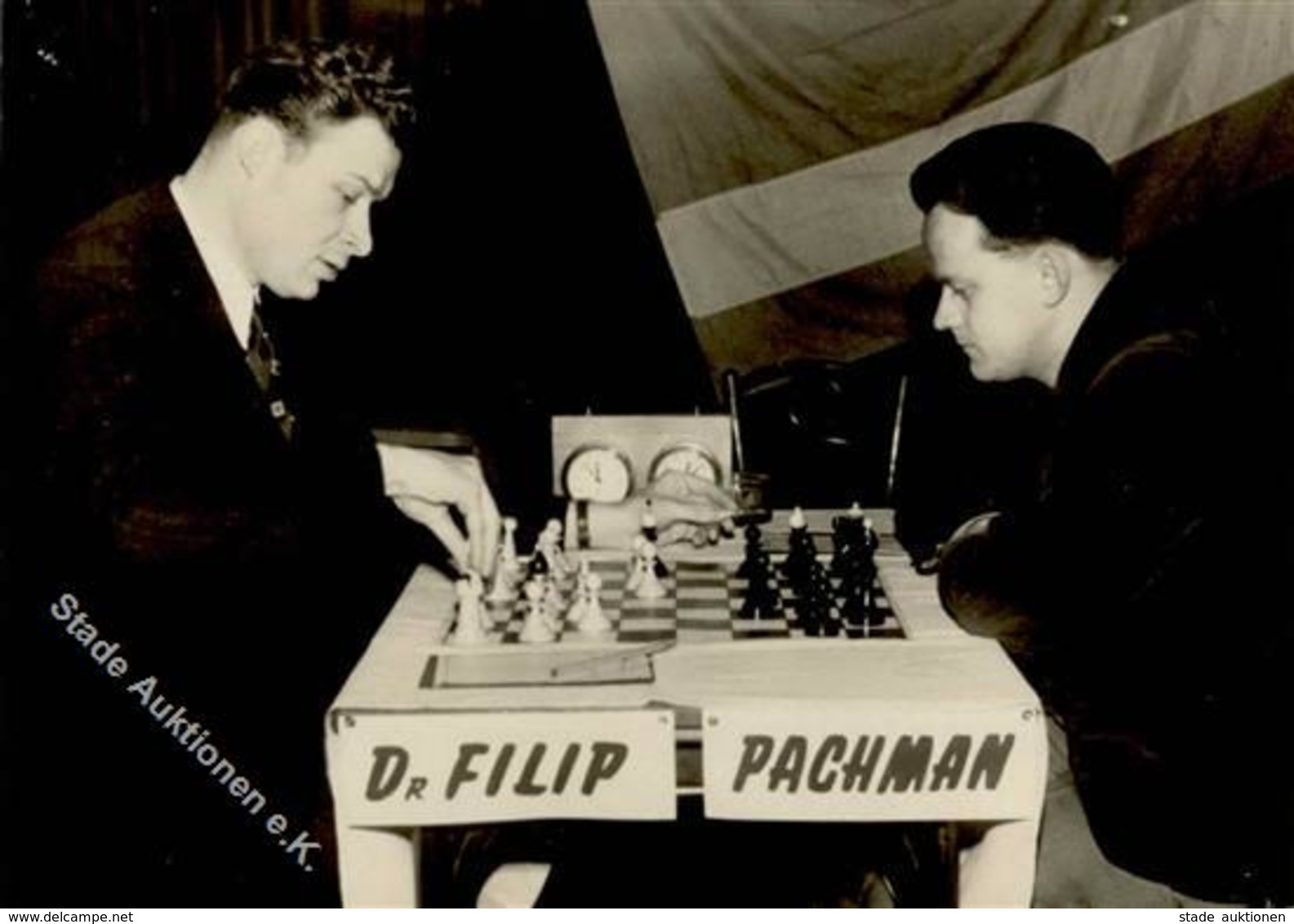 Schach Dr. Filip Gegen Pachman Foto AK I-II - Schach