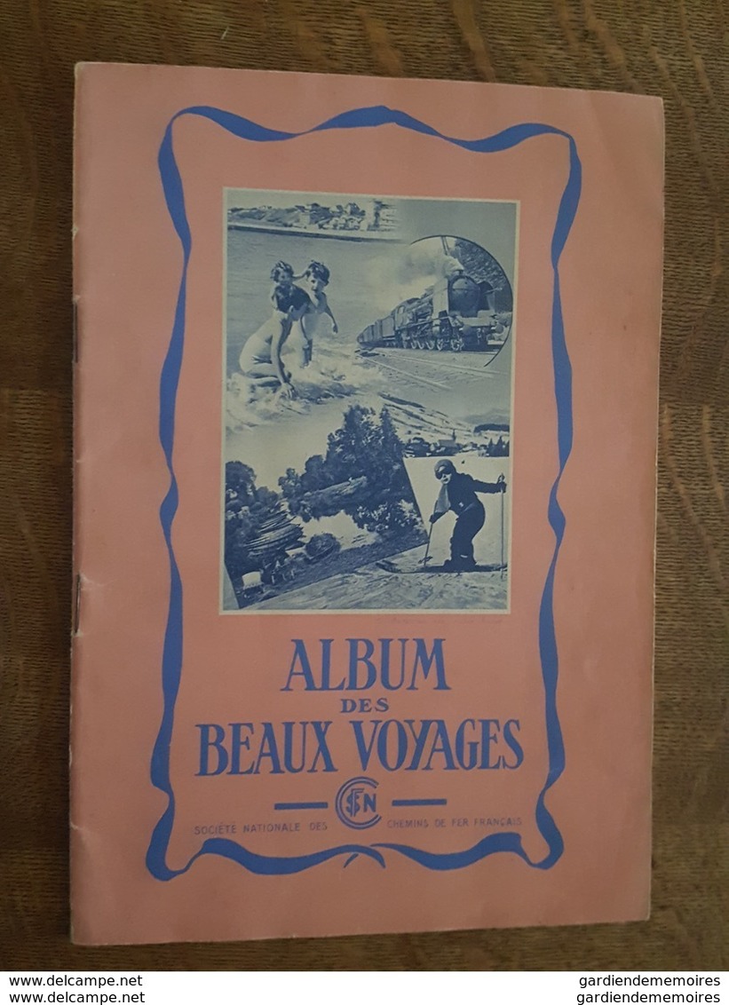 Album Avec 49 Vignettes SNCF - Flandre, Artois, Picardie, Champagne, Vosges, Alsace, Angoumois, Poitou, Saintonge, Alper - Tourism (Labels)