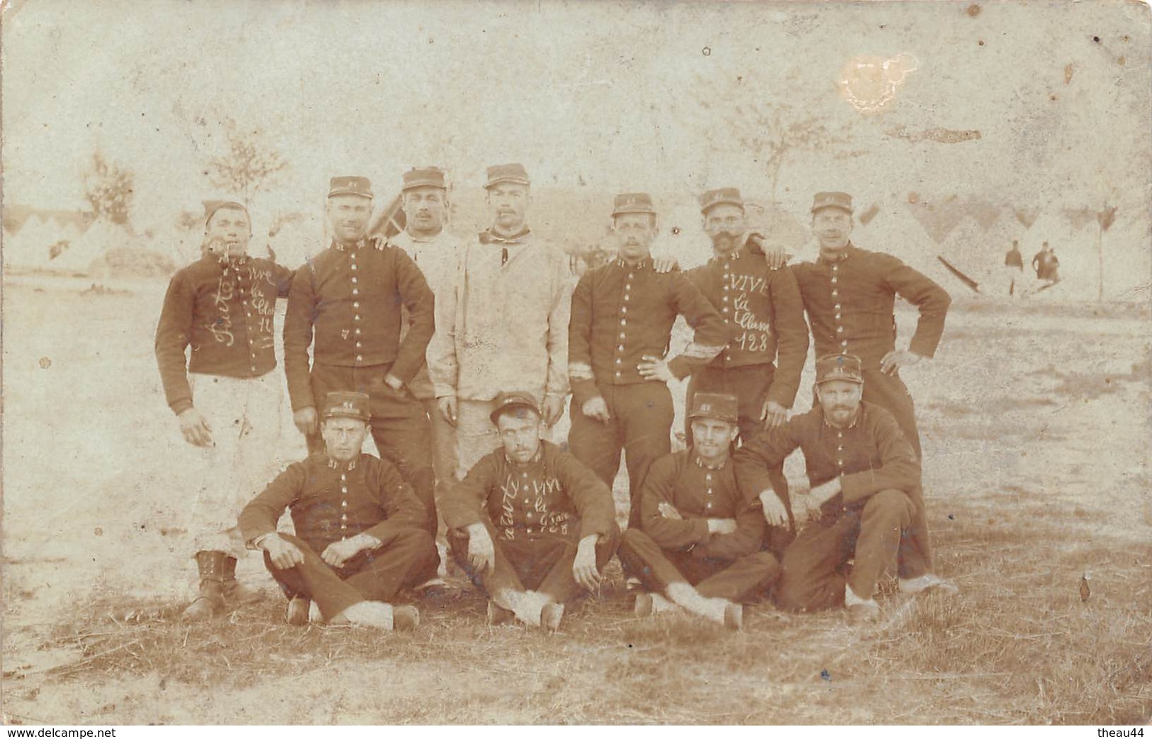 ¤¤   -  Carte-Photo Militaire Non Située   -   Soldats Du 51e En Manoeuvres  -  Vive La Classe 128  -  ¤¤ - Manoeuvres