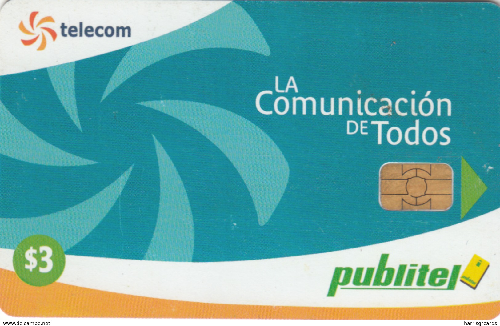 EL SALVADOR - Telecom Logo - Blue , Chip: SC9 , Used - El Salvador