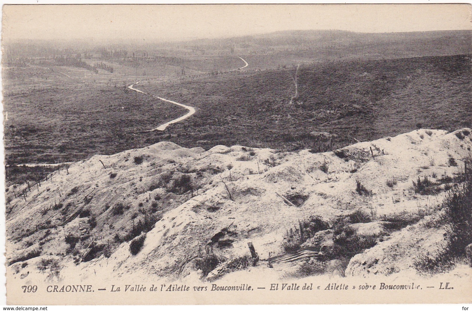 Aisne : CRAONNE : La Vallée De L'ailette Vers Bouconville - Craonne